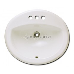 Polaris PO8102B Bisque Overmount Bathroom Sink