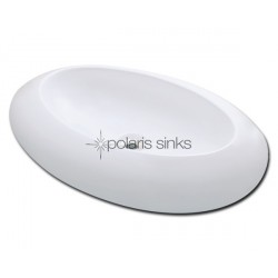 Polaris PV08W White Porcelain Vessel Sink