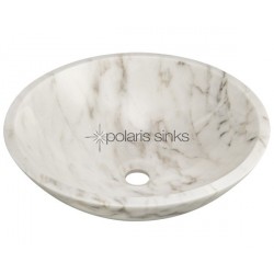 Polaris P058BW White Granite Vessel Sink