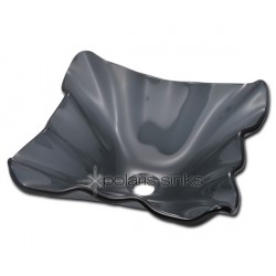 Polaris P216 Black Frosted Glass Vessel Sink