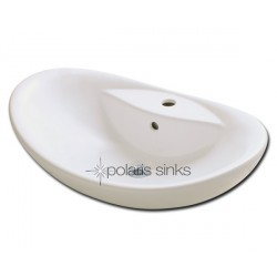 Polaris PV012B Bisque Porcelain Vessel Sink