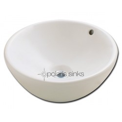 Polaris PV0022B Bisque Porcelain Vessel Sink