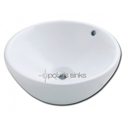 Polaris PV0022W White Procelain Vessel Sink