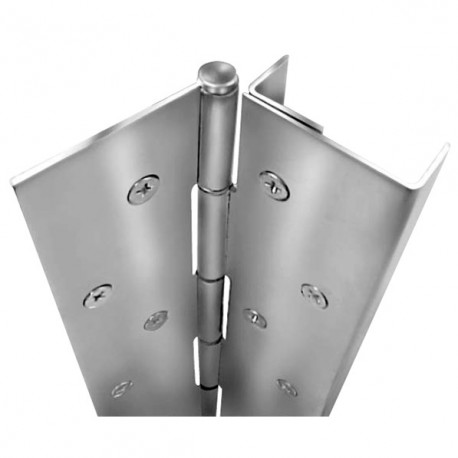 ABH Hardware A505118-3/4 A505 Full Concealed Edge Guard Pin & Barrel Geared Continuous Hinge