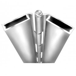 ABH Hardware A502 Full Surface Flush Mount Pin & Barrel Geared Continuous Hinge-Satin Stainless Steel