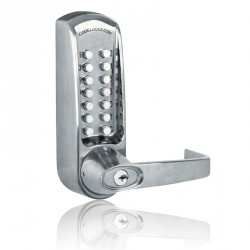 Codelocks CL600 Series Push Button Mechanical Heavy Duty Door Lock Lever, For Door Thickness-1-3/8" - 2-3/8"