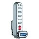 Codelocks KL1005 KL1005SG Electronic Kitlock Locker Lock Custom Packed with 5/8" Spindle, to fit 1/4" Thick Material, Finish-Silver Grey