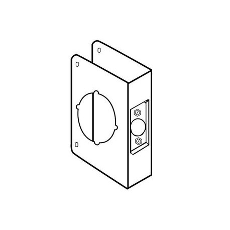 Don-Jo 51-CW 51-BZ-CW Wrap Around For Cylindrical Door Locks with 2-1/8" Hole