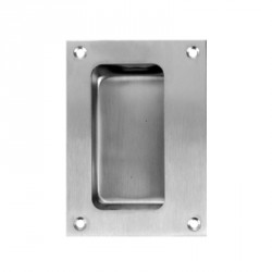 Don-Jo 1850-630 Flush Cup Pull, Finish-Satin Stainless Steel
