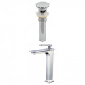 American Imaginations AI-23437 Deck Mount CUPC Approved Brass Faucet Set In Chrome Color - Overflow Drain Incl.