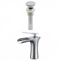 American Imaginations AI-23439 1 Hole CUPC Approved Brass Faucet Set In Chrome Color - Overflow Drain Incl.