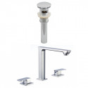 American Imaginations AI-23447 3H8-in. CUPC Approved Brass Faucet Set In Chrome Color - Overflow Drain Incl.