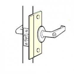 Don-Jo SLP-106 Latch Protector, Satin Stainless Steel Finish