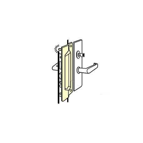 Don-Jo PMLP-111 Latch Protector, Satin Stainless Steel Finish