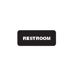 Don-Jo HS-9070-48-RESTROOM Filler Plates, Mounting Tabs & Signs for Title 24 Signs, Blue Finish