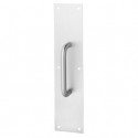 Rockwood 102 x 70B Commercial Door Standard Gauge Pull Plate - 5/8" Diameter x 51/2" CTC