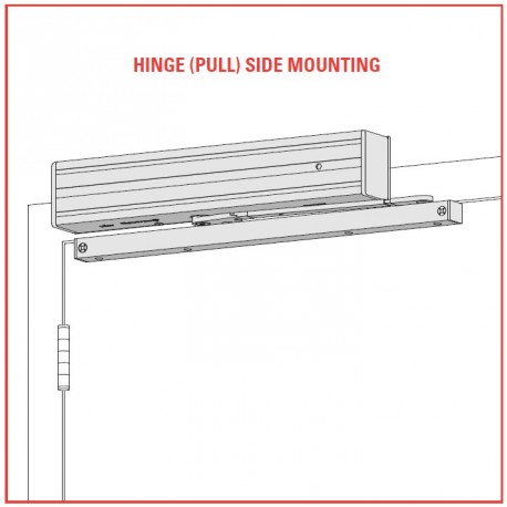 LCN 4310ME 4314ME-693LH120VCYLSFWMS Series Pull-Side Mounting Multi-Point Hold Open Door Closer