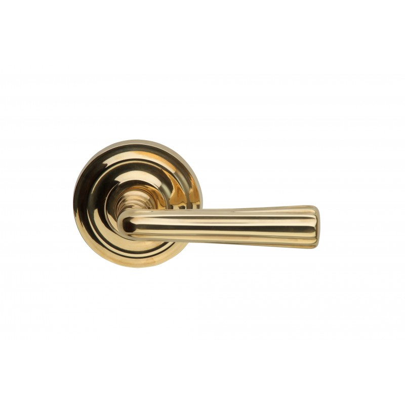 Omnia 706 Interior Traditional Lever Latchset - Solid Brass