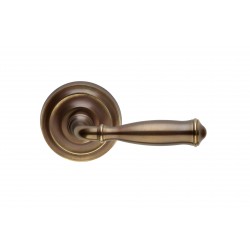 Omnia 944-55 Sophisticated Solid Brass Leverset w/2-3/16" (55mm) Dia. Rose