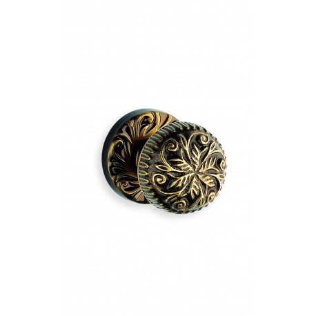 Omnia 417-60 Ornate Solid Brass Door Knob