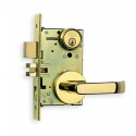 Omnia 2036L00L10 Exterior Modern Mortise Lockset Sectional Rose (Round) w/ Lever