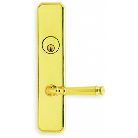 Omnia D11904A00.34.2 KD0 Exterior Traditional Deadbolt Entrance Lever Lockset - Solid Brass