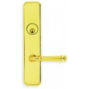 Omnia D11904A00.34.15 KA0 Exterior Traditional Deadbolt Entrance Lever Lockset - Solid Brass