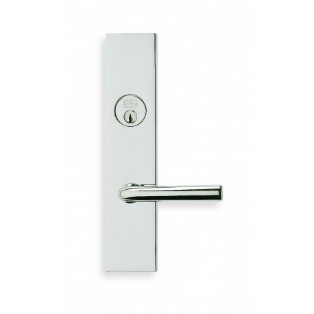 Omnia 2368 Exterior Modern Mortise Lockset Sectional Rose (Round) w/ Lever