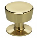 Omnia 9151-30 Solid Brass Modern Cabinet Knob 1-3/16"