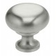 Omnia 9100-30 Knob 1-3/16" Simple Brused Stainless Steel Finished Cabinet Knobs (US32D)