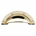 Omnia 9454/64 Cup Pull 2-1/2" Solid Brass Cabinet Hardware