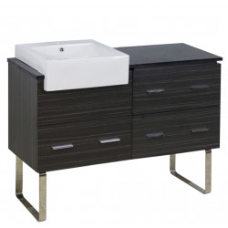 American Imaginations AI-19600 46-in. W 18-in. D Modern Plywood-Melamine Vanity Base Set Only In Dawn Grey