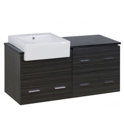 American Imaginations AI-19602 46-in. W 18-in. D Modern Wall Mount Plywood-Melamine Vanity Base Set Only In Dawn Grey
