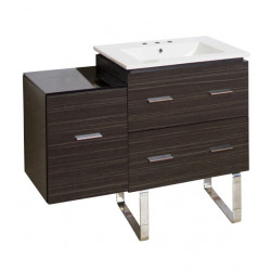 American Imaginations AI-18730 37.75-in. W Floor Mount Dawn Grey Vanity Set For 3H8-in. Drilling
