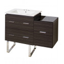 American Imaginations AI-18771 37.75-in. W Floor Mount Dawn Grey Vanity Set For 3H8-in. Drilling