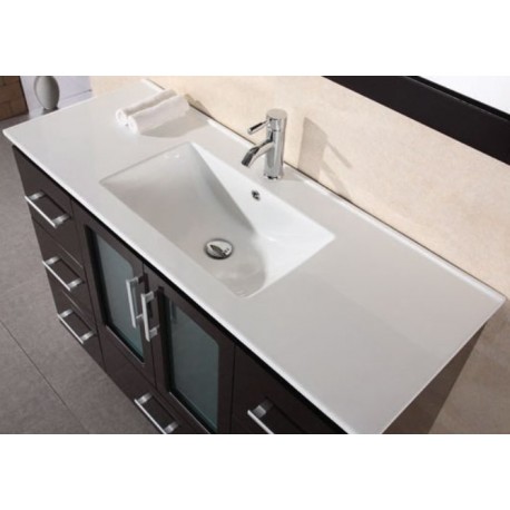 Design Element 48 Porcelain Countertop With Integrated Drop In Sink
