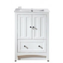 American Imaginations AI-19343 23.75-in. W Floor Mount White Vanity Set For 1 Hole Drilling
