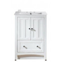 American Imaginations AI-19344 23.75-in. W Floor Mount White Vanity Set For 3H8-in. Drilling