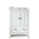 American Imaginations AI-19345 23.75-in. W Floor Mount White Vanity Set For 3H4-in. Drilling