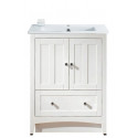 American Imaginations AI-19382 30-in. W Floor Mount White Vanity Set For 1 Hole Drilling