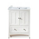 American Imaginations AI-19384 30-in. W Floor Mount White Vanity Set For 3H4-in. Drilling