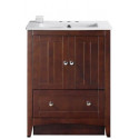 American Imaginations AI-19401 30-in. W Floor Mount Walnut Vanity Set For 3H8-in. Drilling