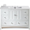 American Imaginations AI-19455 48-in. W Floor Mount White Vanity Set For 3H8-in. Drilling