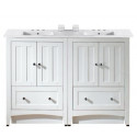 American Imaginations AI-19492 48-in. W Floor Mount White Vanity Set For 3H4-in. Drilling