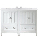 American Imaginations AI-19501 48-in. W Floor Mount White Vanity Set For 3H4-in. Drilling
