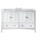 American Imaginations AI-19536 59-in. W Floor Mount White Vanity Set For 3H8-in. Drilling