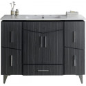 American Imaginations AI-19574 48-in. W Floor Mount Dawn Grey Vanity Set For 3H8-in. Drilling