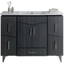 American Imaginations AI-19575 48-in. W Floor Mount Dawn Grey Vanity Set For 3H4-in. Drilling