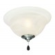 Design House 154211 3-Light Ceiling Fan Light Kit with Alabaster Glass Bowl Shade