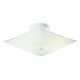 Design House 501353 501338 White Finish Glass Ceiling Light
